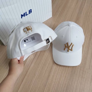 สินค้าของแท้100%💛💛หมวก MLB CAP / หมวก NY CAP สินค้าขอวแท้  100% นำเข้าจากเกาหลี🇰🇷