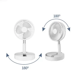 พัดลม USB Desktop Fan พัดลมไฟฟ้า แบบพกพาพับได้ พัดลมตั้งโต๊ะ ยืดหดได้