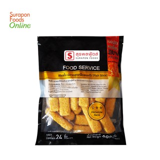 Surapon Foods ฟิชสติ๊ก(ปลาคลุกเกล็ดขนมปัง)(Fish Stick) แพ็คใหญ่ 24 ชิ้น/แพ็ค