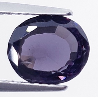 2.10 ct นิลสีม่วง ธรรมชาติ Natural Purple Spinel Oval Loose Gemstone For Fine Jewelry