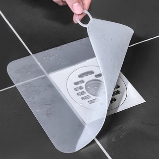 1PC 15*15cm Thicken Silicone Floor Drain Mat / Bathroom Deodorant Insect-proof Seal Cover / Household Sewer Pipe Sink Floor Covers for Kitchen,Bathroom