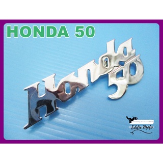 HONDA 50 LEG SHIELD EMBLEM LH or RH (1 PC.)  // โลโก้บังลม (1 ชิ้น) ใช้ได้ทั้ง ซ้าย และ ขวา สินค้าคุณภาพดี