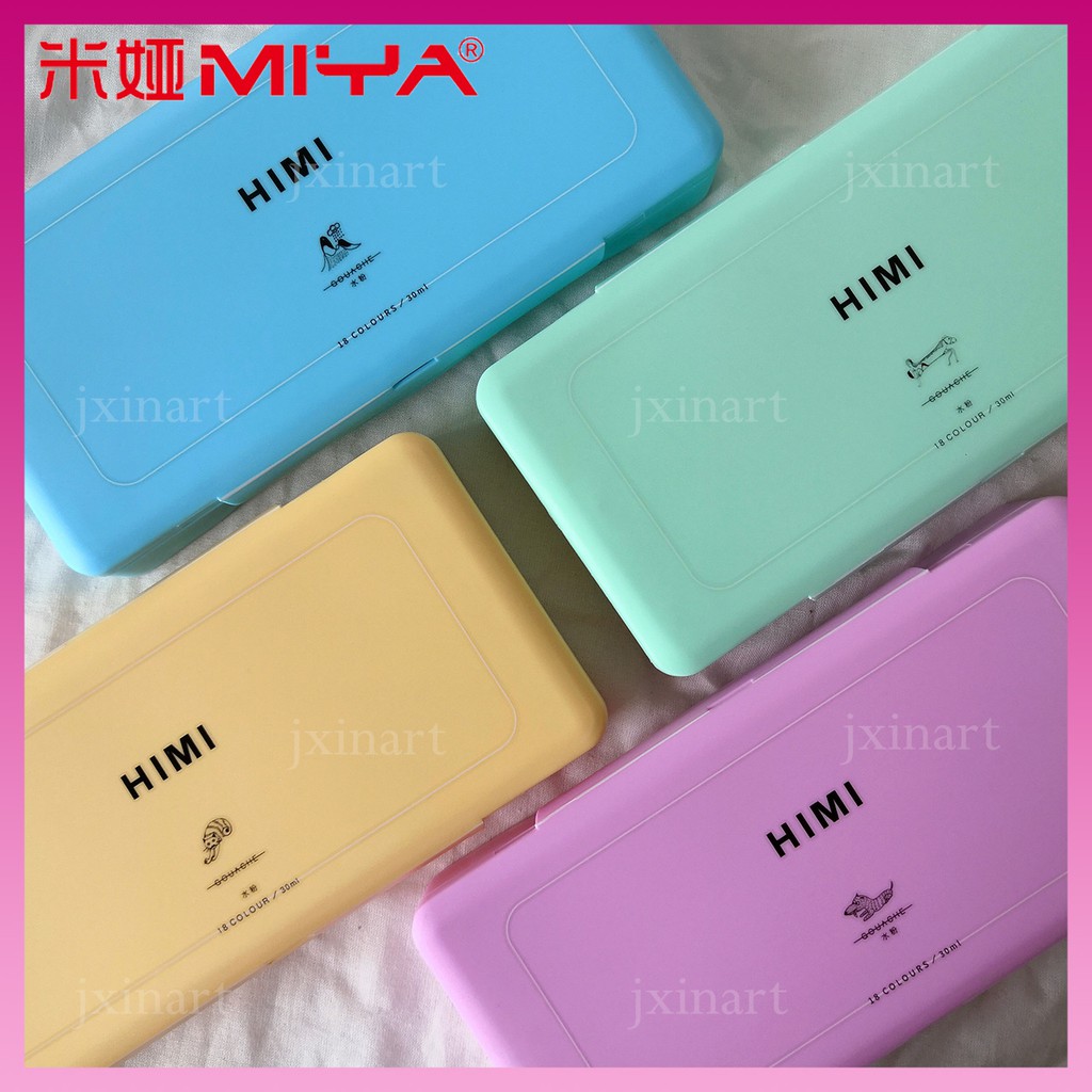 Miya hisi gouache สีเยลลี่ gouache สีน้ํา