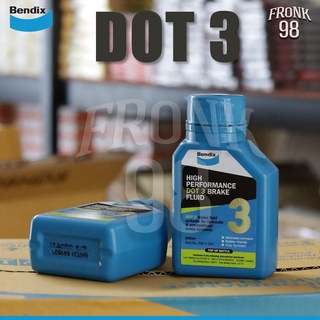 Bendix น้ำมันเบรคสังเคราะห์แท้ 100% "DOT3" 200ml.