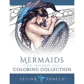 Mermaids - Calm Ocean Coloring Collection (Fantasy Coloring by Selina)