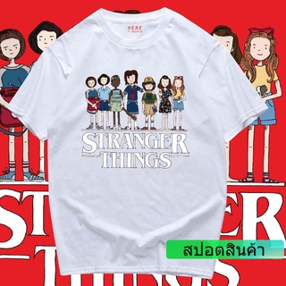เสื้อยืดอินเทรนด์ [COD] (🔥มีของพร้อมส่ง🔥) เสื้อ stranger thing fanmade COTTON 100 % COMING CLUB
