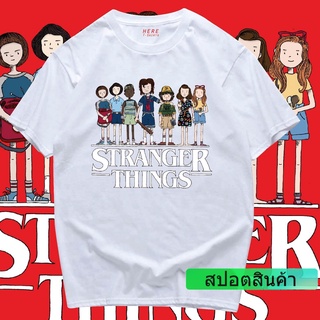 เสื้อยืดอินเทรนด์ [COD] (🔥มีของพร้อมส่ง🔥) เสื้อ stranger thing fanmade COTTON 100 % COMING CLUB