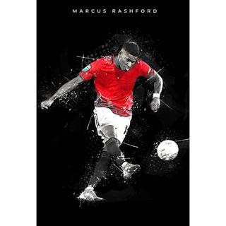 โปสเตอร์ มาร์คัส แรชฟอร์ด Rashford Manchester United แมนเชสเตอร์ยูไนเต็ด Manu MUFC แมนยู Red Devils Poster ของขวัญ