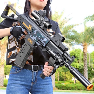 ปืนเนิร์ฟปืนสไนเปอร์ปืนพก♛♂✢Cool Lion Dragon ของเล่นเด็กปืน M416 ไฟฟ้าระเบิดกระสุนอ่อนปืนไรเฟิลจู่โจมเด็กชายกินไก่อุปกรณ