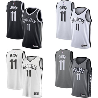 เสื้อกีฬาแขนกุด ลาย NBA Jersey Brooklyn Nets No.11 Irving Classic พลัสไซซ์ สําหรับผู้ชาย และผู้หญิง 2022