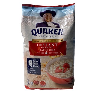 Quaker Instant Oatmeal Refill 3IN1 RED,即食燕麦片 ข้าวโอ๊ต กึ่งสำเร็จรูป รุ่น 1.35Kg ถุงเติม แพคใหญ่ ถุงสีแดง 1แพค/บรรจุปริมาณ 1.35Kg ราคาพิเศษ สินค้าพร้อมส่ง