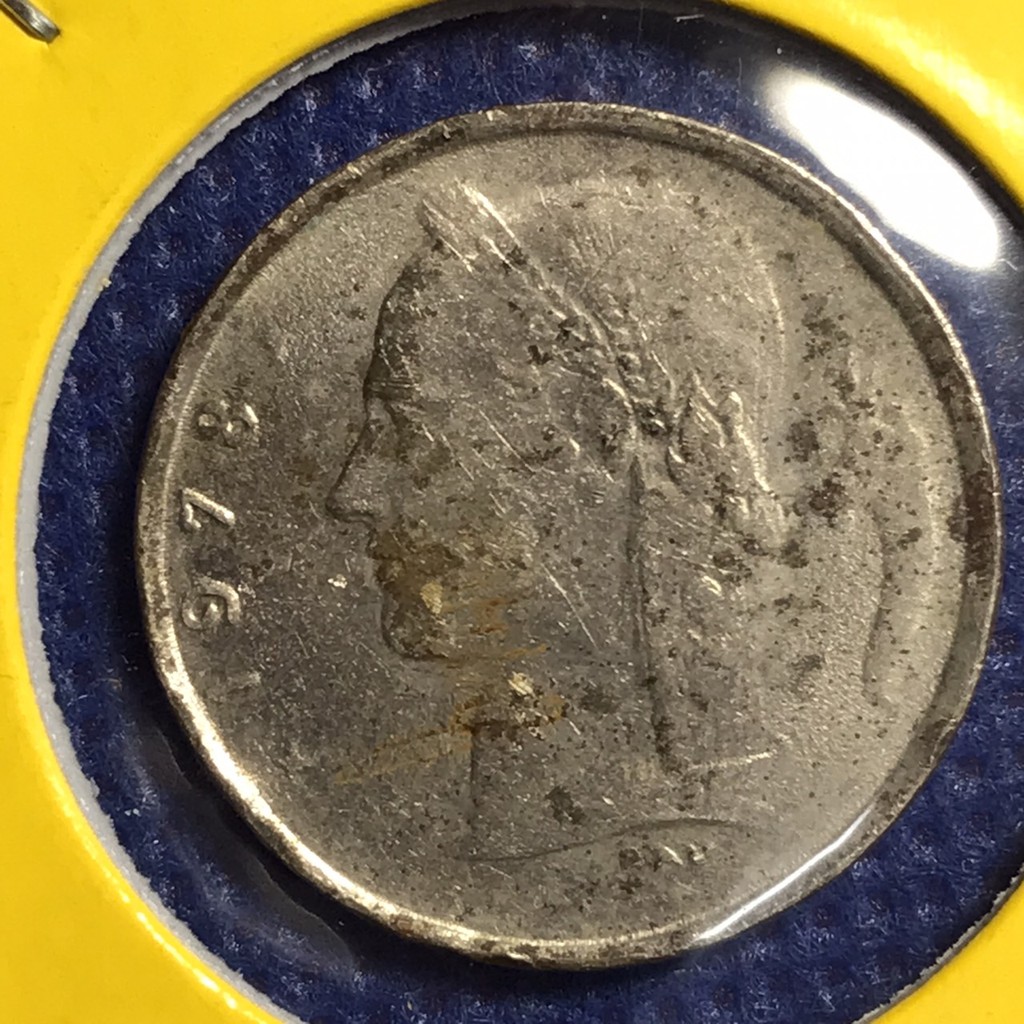 No.14489 ปี1978 เบลเยี่ยม 1 FRANC เหรียญเก่า เหรียญต่างประเทศ เหรียญสะสม เหรียญหายาก ราคาถูก
