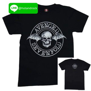 เสื้อยืดเนื้อ Cotton 💯 สัมผัสนุ่ม เบาสบาย  Avenged sevenfold ลายหัวกระโหลก