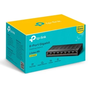 SWITCH HUB (สวิตซ์ฮับ) TP-LINK (LS1008G) 8-Port 10/100/1000Mbps Desktop Switch