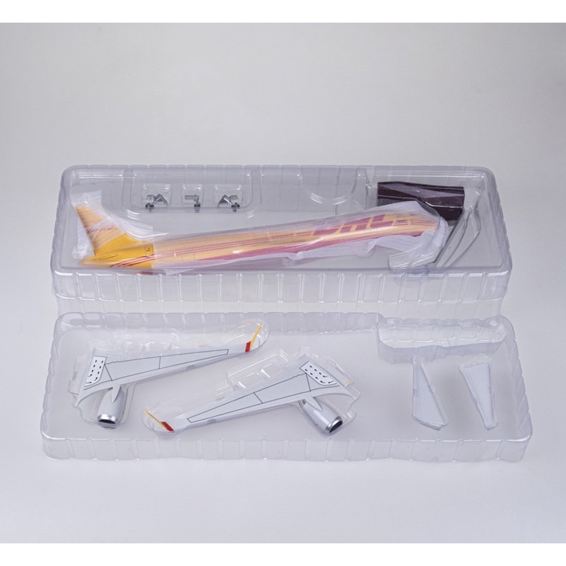 [47cm] โมเดลเครื่องบิน DHL B737 Airplane Model with LED Light (Touch or Sound Control) - ของตั้งโชว์ ของสะสม - รูปที่ 5