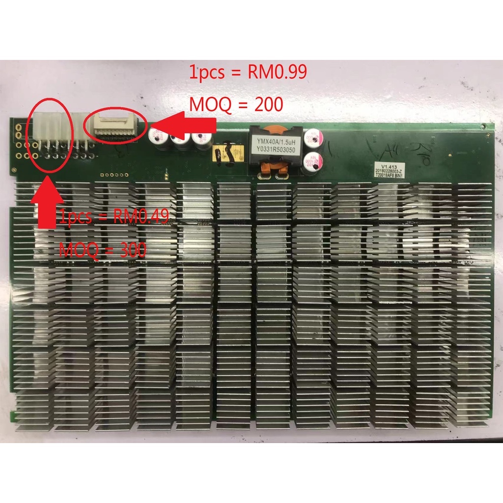 ใหม่ Bitmain Antminer 比特大 นาว นาวาร่า T9/T9+/S9/S9i/S9j/S9k/S9SE/L3+/L3++ 6-pin ขั้วต่อ PSU 50 ชิ้น 