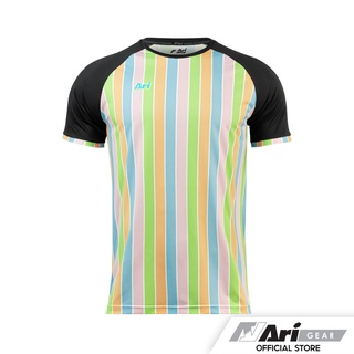 ARI UNISEX COLORPOP RUNNING TEE - ORANGE/BLACK/MULTICOLOR เสื้อวิ่ง อาริ คัลเลอร์ป๊อป สีส้ม