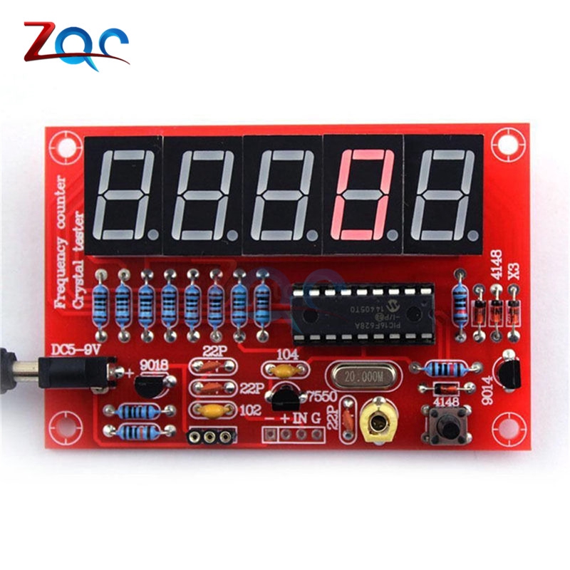 diy rf 1 hz - 50 mhz คริสตัล oscillator อุปกรณ์มิเตอร์ดิจิตอลมีไฟ led สําหรับใช้ในการทดสอบความถี่