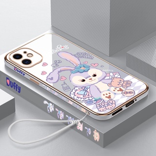 Stellalou เคสโทรศัพท์ ซิลิโคนนิ่ม ขอบตรง ลายการ์ตูน สําหรับ iphone 11 11 pro 11 pro max 12 12 pro pro max