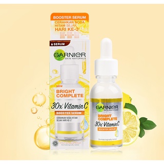 แท้100%🚚การ์นิเย่ ไบรท์ คอมพลีท วิตามินซี บูสเตอร์ เซรั่มลดจุด Garnier Light Complete Vitamin C Booster Serum 30ml