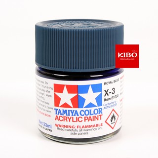 สีสูตรน้ำ TAMIYA X-3 Royal Blue (10 Ml)