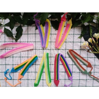 คาดผมไหมพรมสลับสีโทนน่ารัก