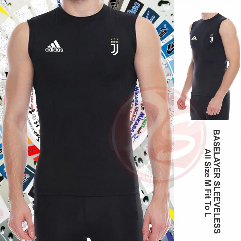 Hitam Tanktop Men sleeveless sport เสื้อกล้ามโลโก้ club bola ฐานชั้นแขน โปโลน้อย สีดํา kaos dalam โป