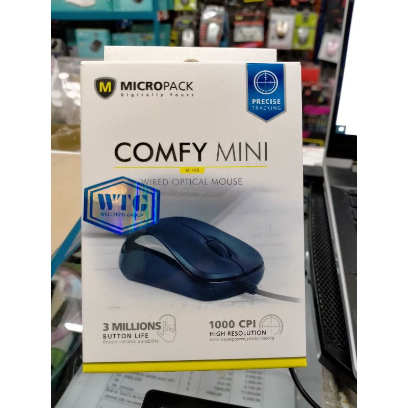 MICROPACK คีย์บอร์ดแบบมีสาย รุ่น K-203 /MOUSE M-103 /101ประกกัน  1ปี