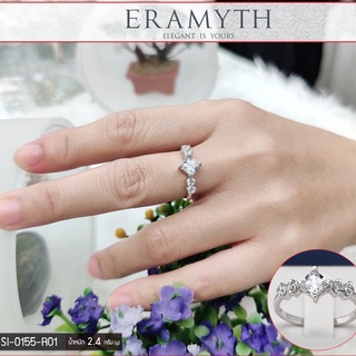 Eramyth Jewelry แหวน เงินแท้  SI-0155-R01 งานฝังเพชรสวิลCZ สินค้ามาตรฐานส่งออก