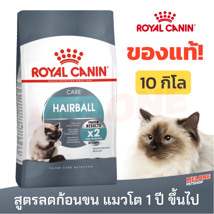 Royal Canin Hairball Care อาหารแมว สูตร ดูแลปัญหา ก้อนขน อายุ 1 ปีขึ้นไป ขนาด 10kg