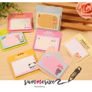 โพสอิท กระดาษโน้ต memo notes  Sweety Cat sticky note pad มีกาวในตัว