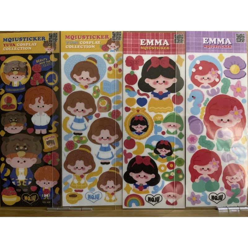 sticker ครึ่ง A6 MQIU คอลเก่า เนื้อด้านเคลือบเงา