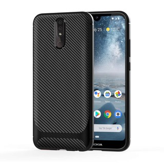 เคสเคสโทรศัพท์คาร์บอนไฟเบอร์สํ case Nokia 4.2 1 Plus Soft Carbon Fiber Phone Case