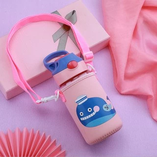 ShopAt.Two[CN-3162] กระเป๋าใส่กระติกน้ำ(ไม่มีกระติกน้ำ)ลายการ์ตูนพร้อมสายสะพาย