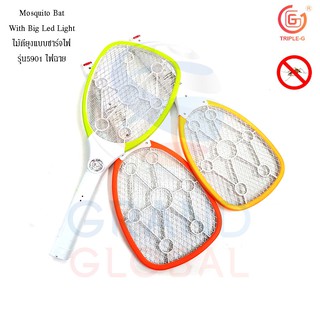 Triple-G | ไม้ตียุง ไม้ช็อตยุง ชาร์จไฟบ้าน มี ไฟ LED รุ่น 5901 Mosquito Killing Bat 10 นิ้ว คละสี