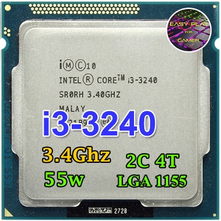 CPU Intel Core i3-3240 3.4GHz 2คอ4เทรด 55W LGA 1155 ฟรีซิลิโคน1ซอง i3 3240