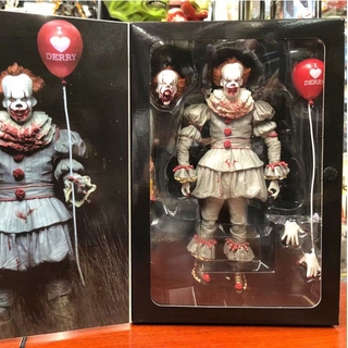 Neca ฟิกเกอร์ Ultimate Pennywise the clown IT movie 2017 ขนาด 18 ซม. A43