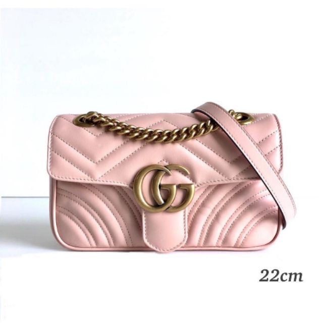 New Gucci Marmont 22  cm. Light pink