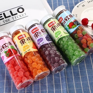 เยลลี่รสผลไม้ แบบกระปุก ขนาด 200 กรัม (Fruit jelly) วิตามินรวม หลากหลายรสชาติให้เลือก ขนมว่าง อร่อย พุดดี้ง เยลลี่