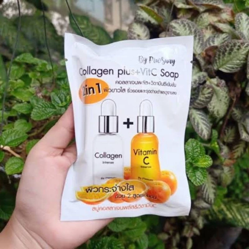 สบู่คอลลาเจนพลัส&วิตามินซี ซอง 80g