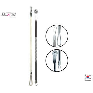 ที่กดสิว 2หัว 2ชิ้น ทำจากสแตนเลสอย่างดี นำเข้าจากเกาหลี/Darkness Pimple Squeezer Set