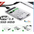 2.5-Inch SATA 3.0 To USB 3.0 Hard Drive Disk Box HDD External Enclosure SATAHDD And SSD -Trans กล่อง แบบใสพร้อมสายusb3.0