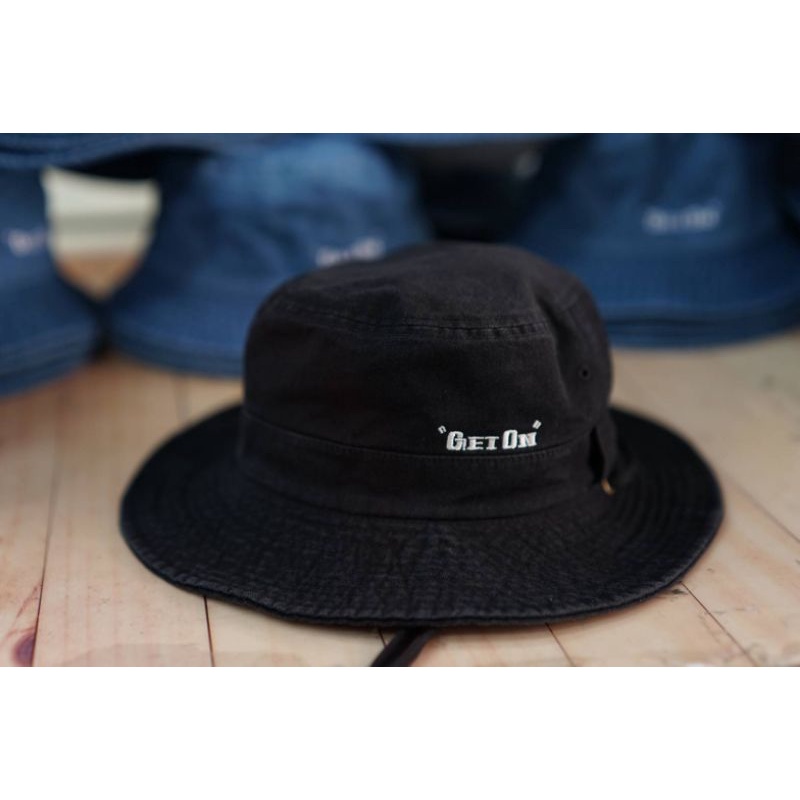 หมวกบักเก็ตทรงเดินป่า ผ้ายีนส์ ขนาดผู้ใหญ่ 🎉สั่งปักชื่อได้ - รูปที่ 2