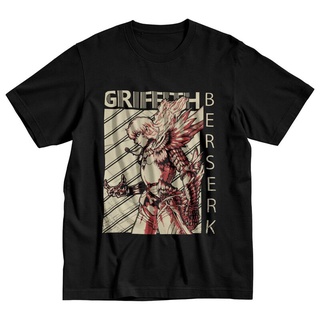 เสื้อยืดวินเทจเสื้อยืดแขนสั้นลําลอง คอกลม ผ้าฝ้าย พิมพ์ลายมังงะ Gattsu Berserk Gatsu Griffith สไตล์ญี่ปุ่นวินเทจ สําหรับ