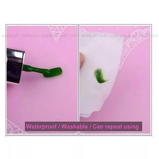 แผ่นรองกันเปื้อน แผ่นยางซิลิโคน แผ่นรองมือทำเล็บ
