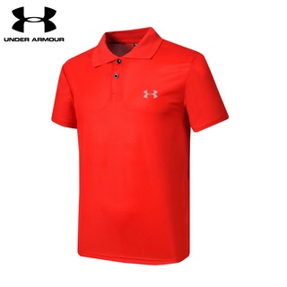 Under Armour เสื้อยืดโปโลแขนสั้นแบบแห้งเร็วสําหรับผู้ชาย 5oIN