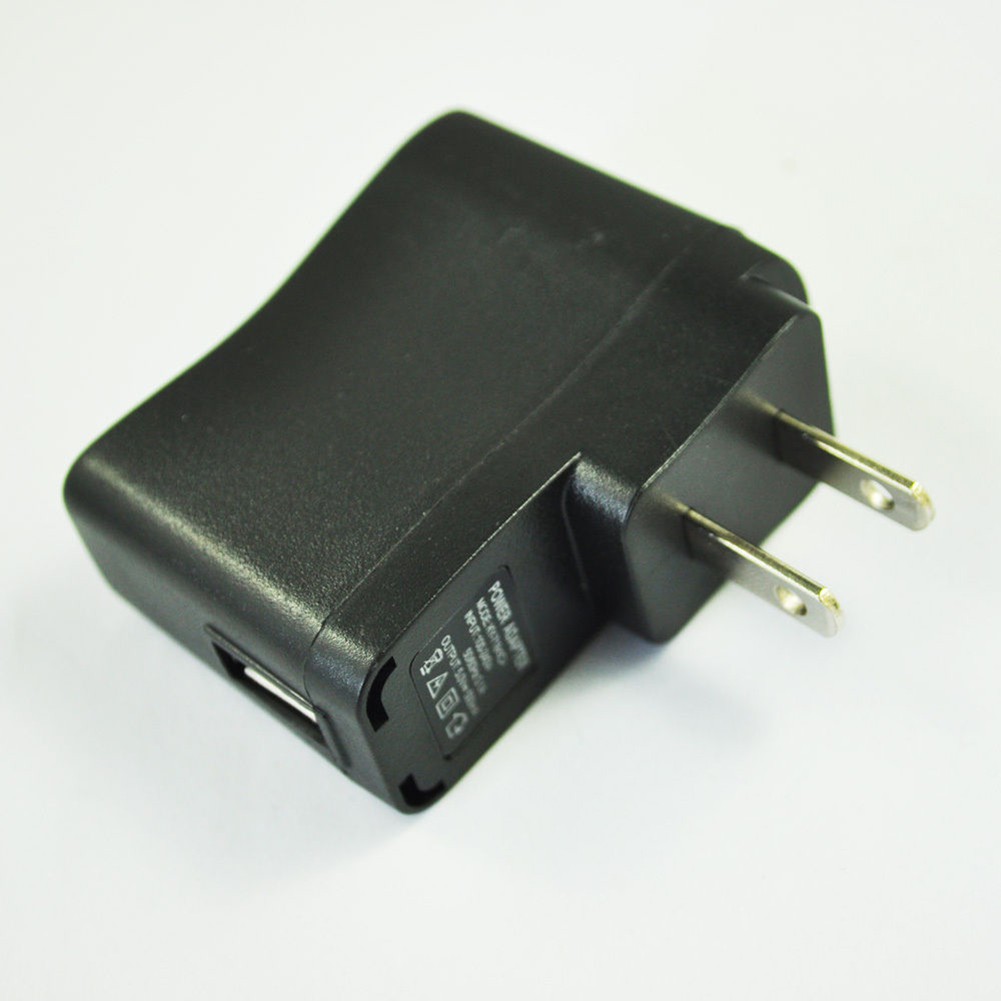 แบบพกพา AC 110V-240V ถึง DC 5V 500mA USB Power Adapter Wall Charger US Plug J23