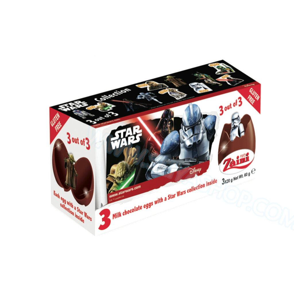 SU046 Zaini Chocolate Egg Surprise ไข่ เซอร์ไพร์ส ช๊อคโกแล๊ค พร้อมของเล่นสุดฮิต - Star War