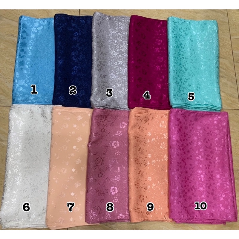 สไบเรียบผ้าเจทการ์ด