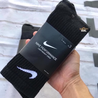 Nike Performance Lightweight Crew Sock ถุงเท้าครึ่งแข้ง ใส่ลำลอง ใส่ออกกำลังกาย